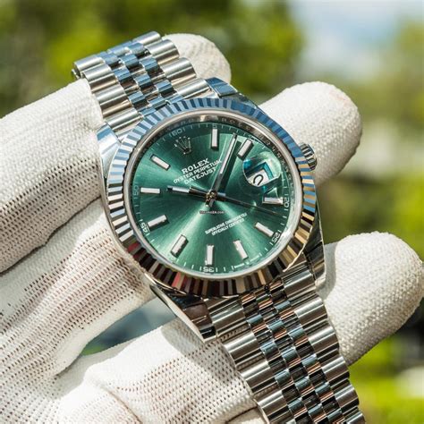 Rolex Datejust mint green dial